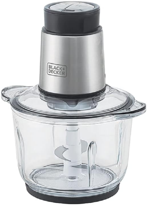 BLACK+DECKER Processador de Alimentos Antiaderente em Inox, Gourmand Gris, Modelo MP300G, 220V